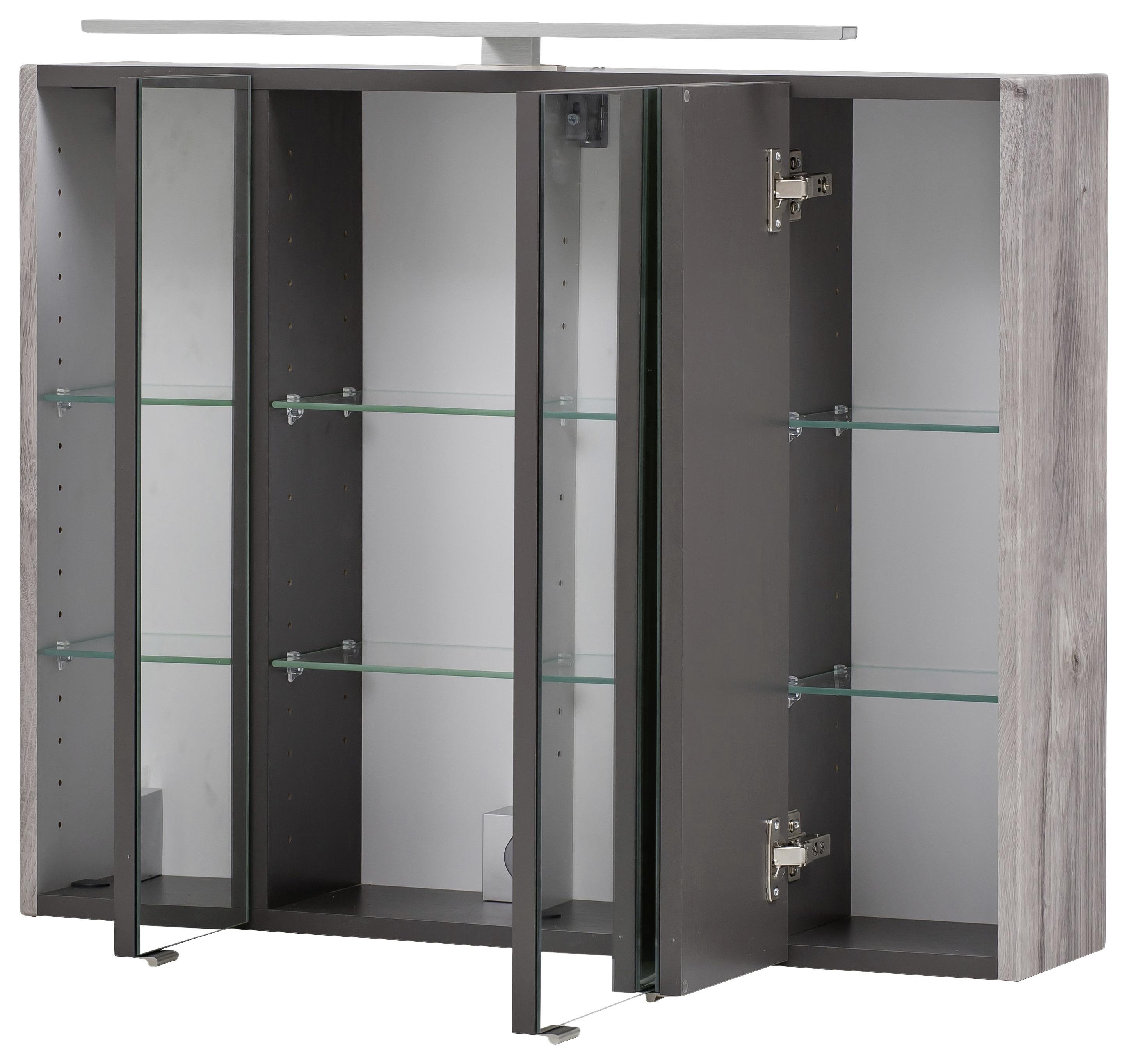 Spiegelschrank in wohnlichem Eiche Dekor