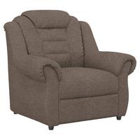 Polstersessel Boston Taupe Chenille - Taupe/Schwarz, KONVENTIONELL, Textil (104/102/101cm) - Livetastic
