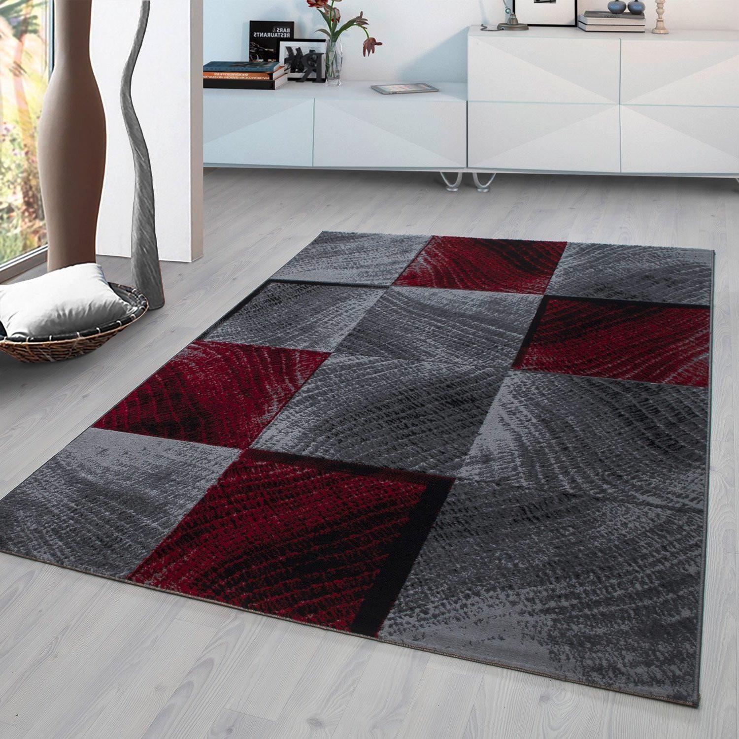 Teppich Läufer Rot Plus 80x300 cm - Rot, Design, Textil (80/300cm)