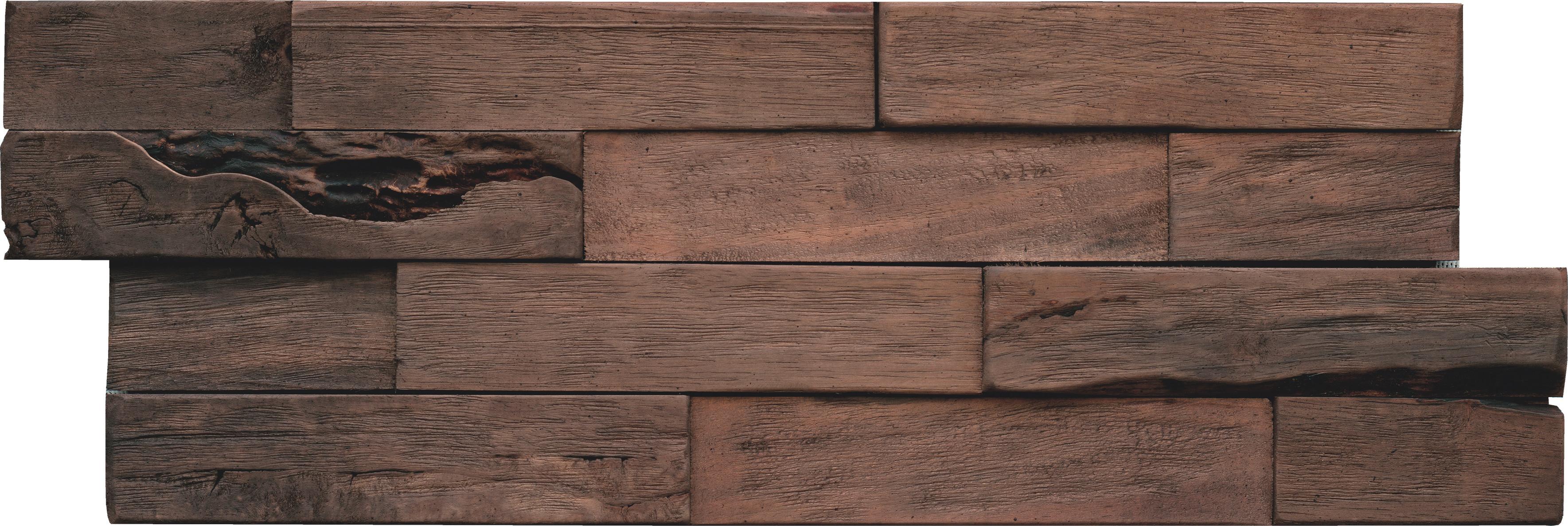 Wandverkleidung Driftwood Hevea Bali Sea - Dunkelbraun, Basics, Holz (56/20/2cm)