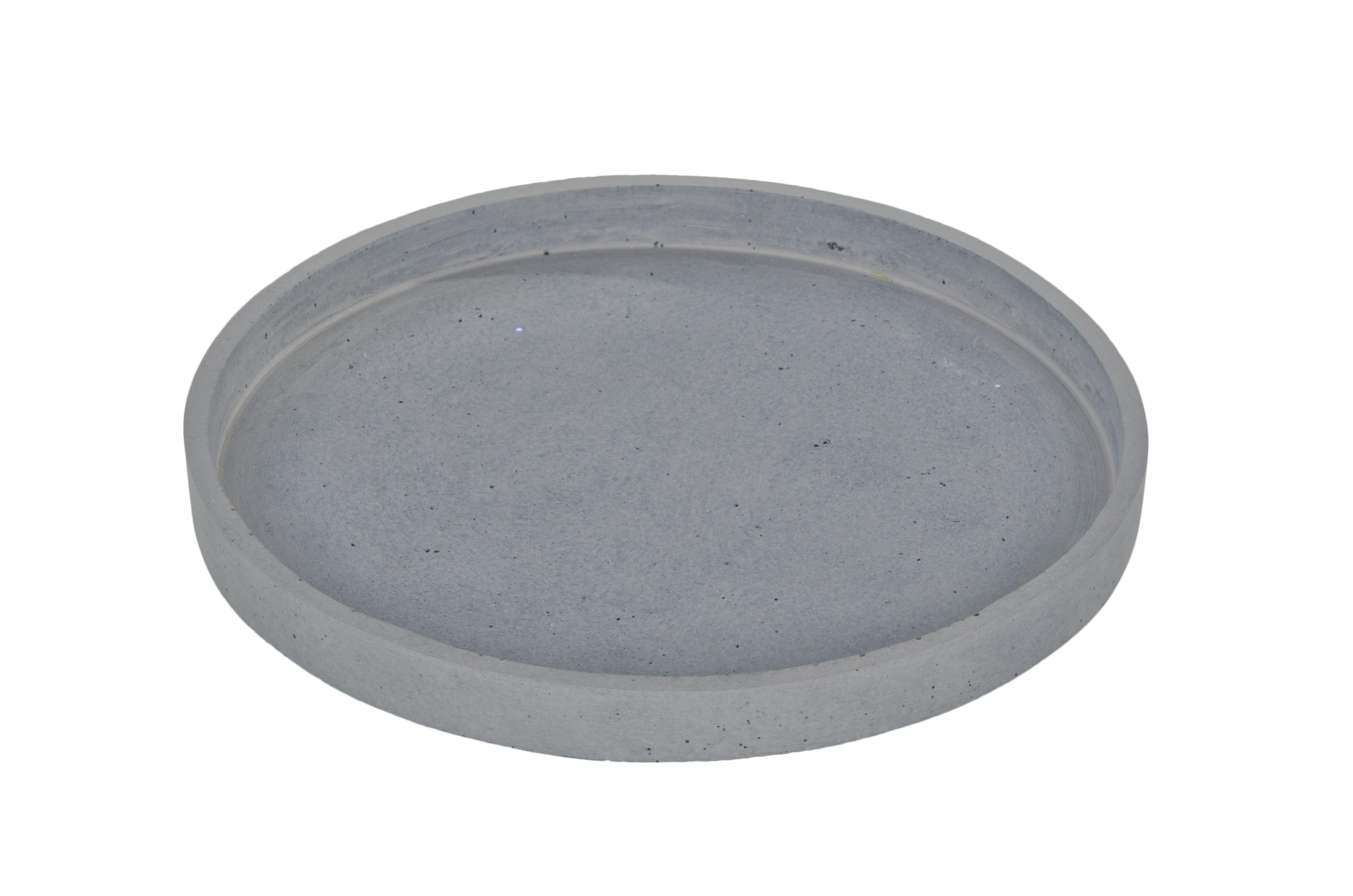 Tanier Pod Sviečku Lauren, Ø/v: 20/2 Cm - sivá, plast (20/2cm) - Modern Living