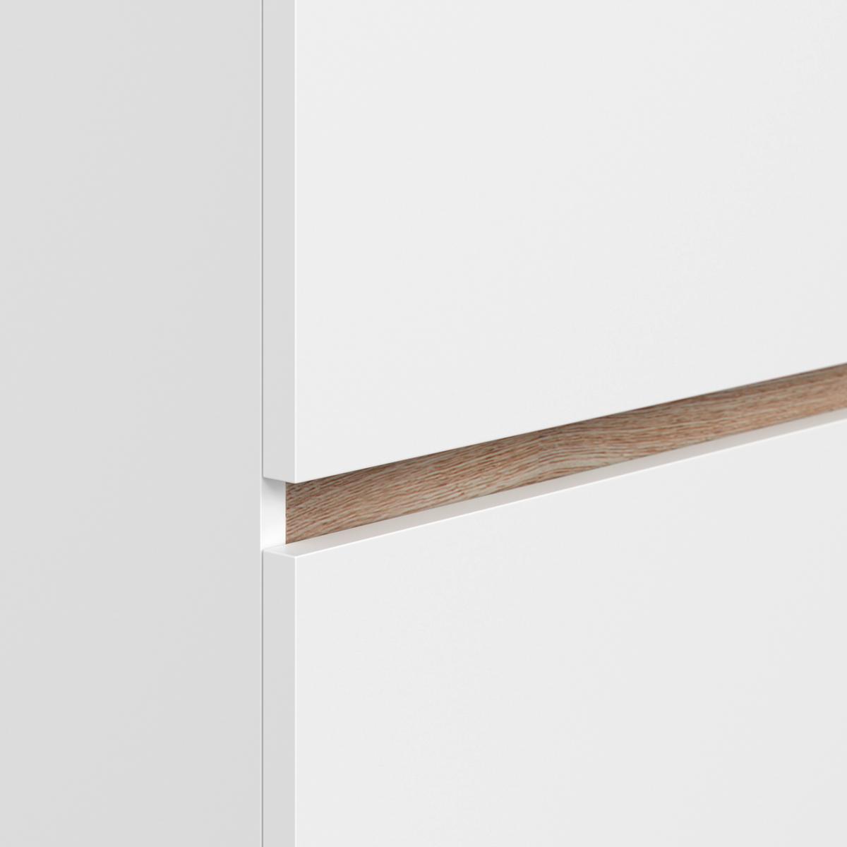 Waschbecken mit Unterschrank Marbella B: 80 cm Weiß - Weiß, MODERN, Keramik/Holzwerkstoff (80/64,5/47cm)