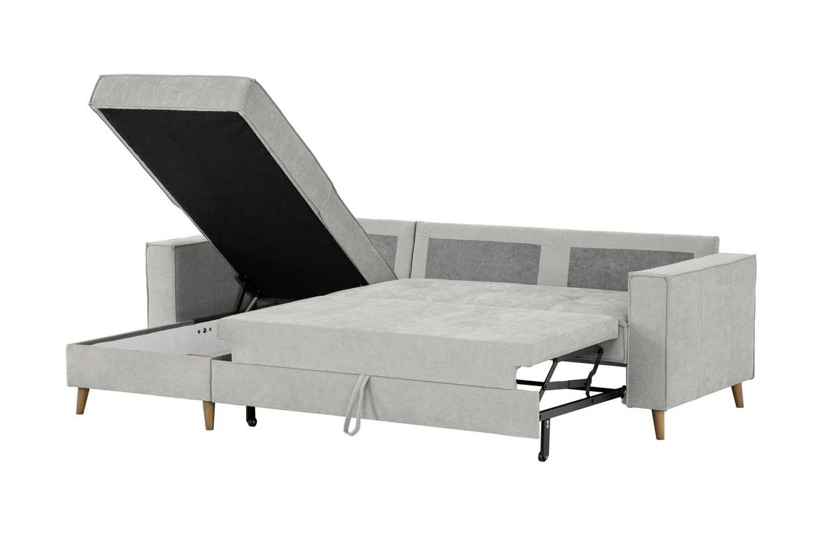 Ecksofa Bergen Taupe S: 257 Cm - Taupe, Design, Textil (257/159cm) - MID.YOU