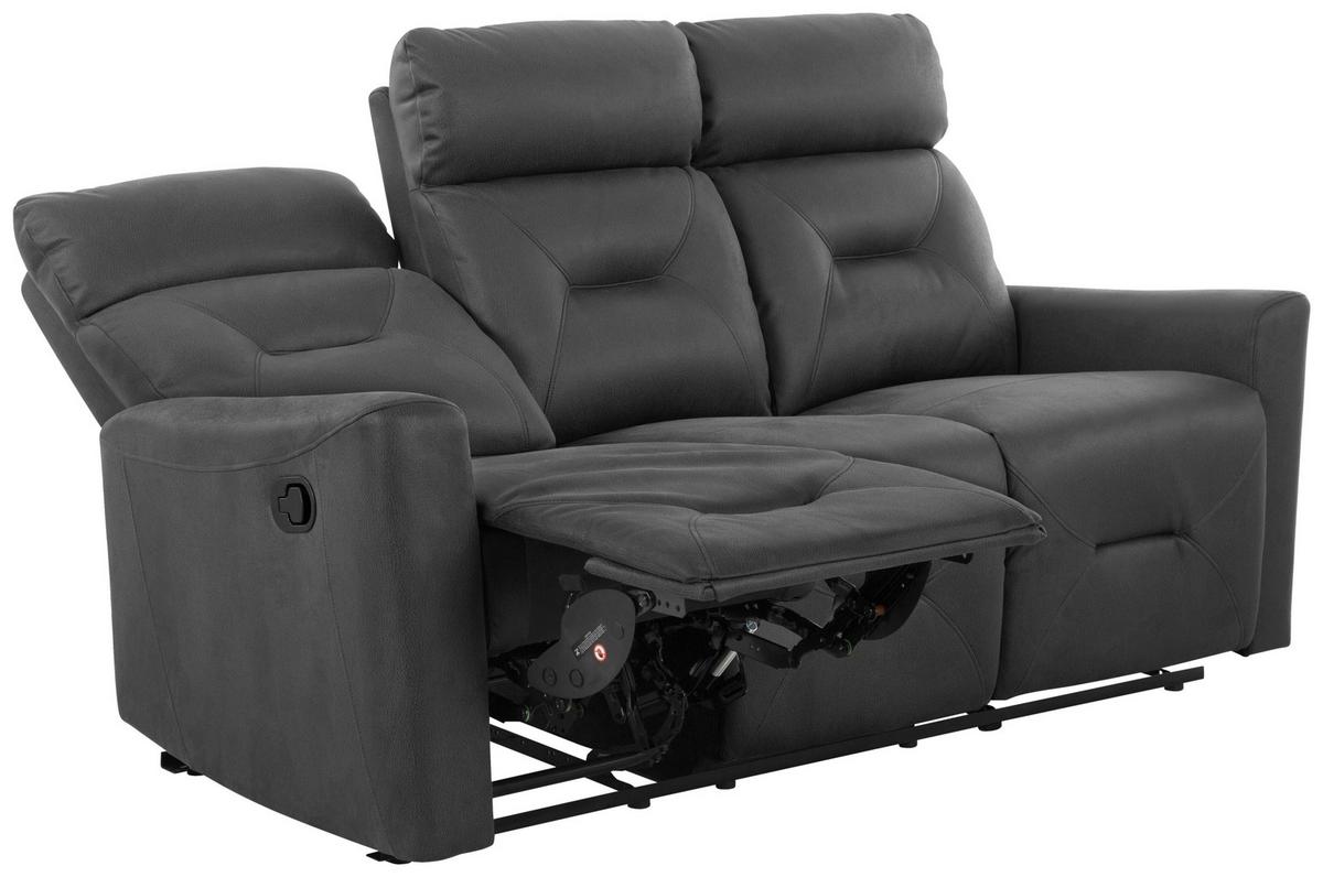 3-sitzer-sofa Aureli Schwarz B: 186,5 Cm - Schwarz, Basics, Holz/Textil (186,5/102,5/92,5cm) - Livetastic