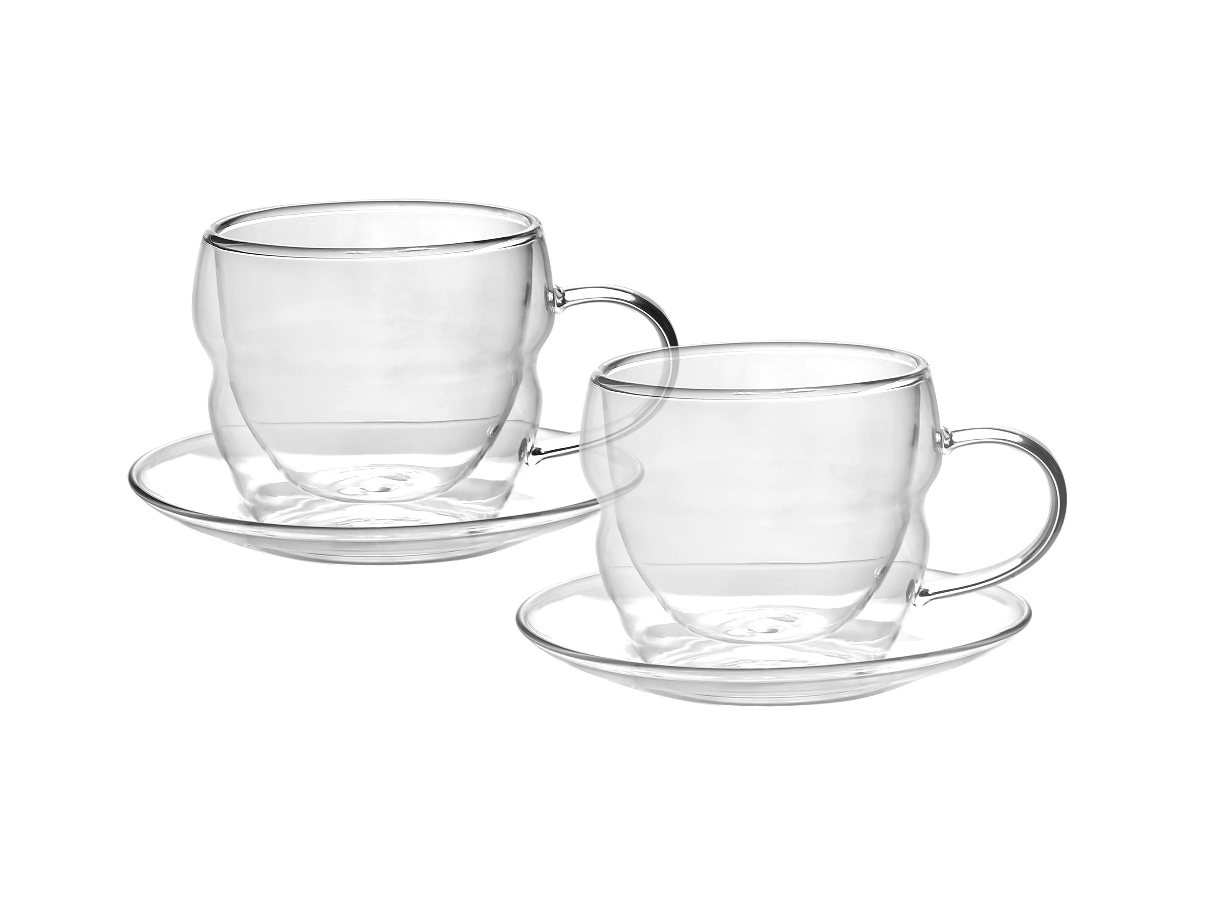 Šálka Na Espresso S Tanierikom Coffee Fusion - číra, Moderný, sklo - Premium Living