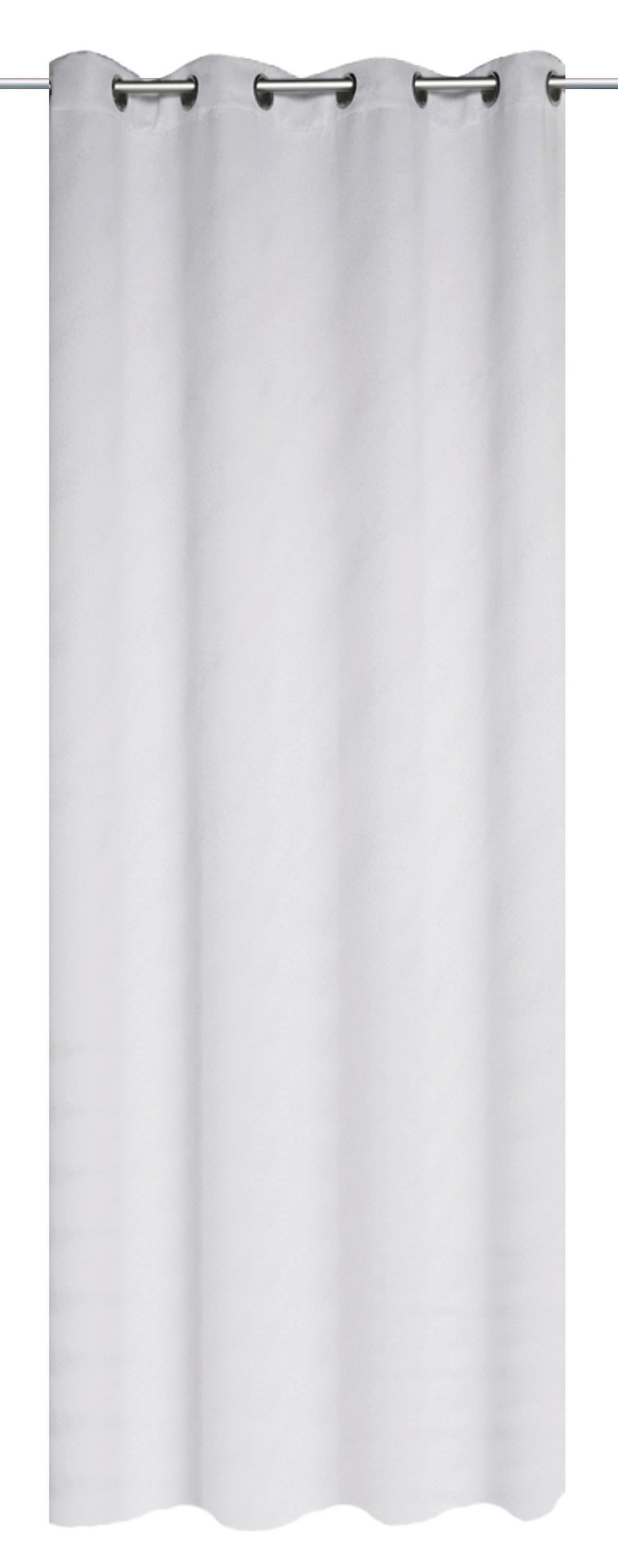 Ösenvorhang Galaxy Weiß - Weiß, Basics, Textil (135/245cm) - Schmidt W. Gmbh