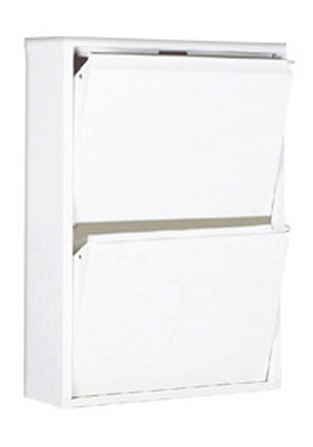 Schuhkipper Casa Weiß 2 Klappen B: 50 cm - Basics, Metall (50/70/13cm)