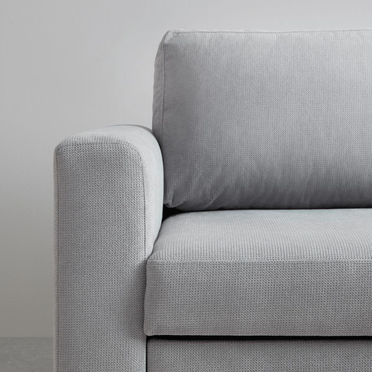 Rohová sedačka VIKTOR, oboustranná, světle šedý velur - šedá/černá, Moderní, textil/plast (230/86/156cm) - Based