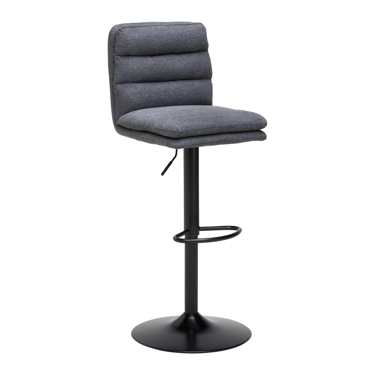 Barová židle JONA - černá, Moderní, kov/dřevo (42/98-120/53cm) - Mömax