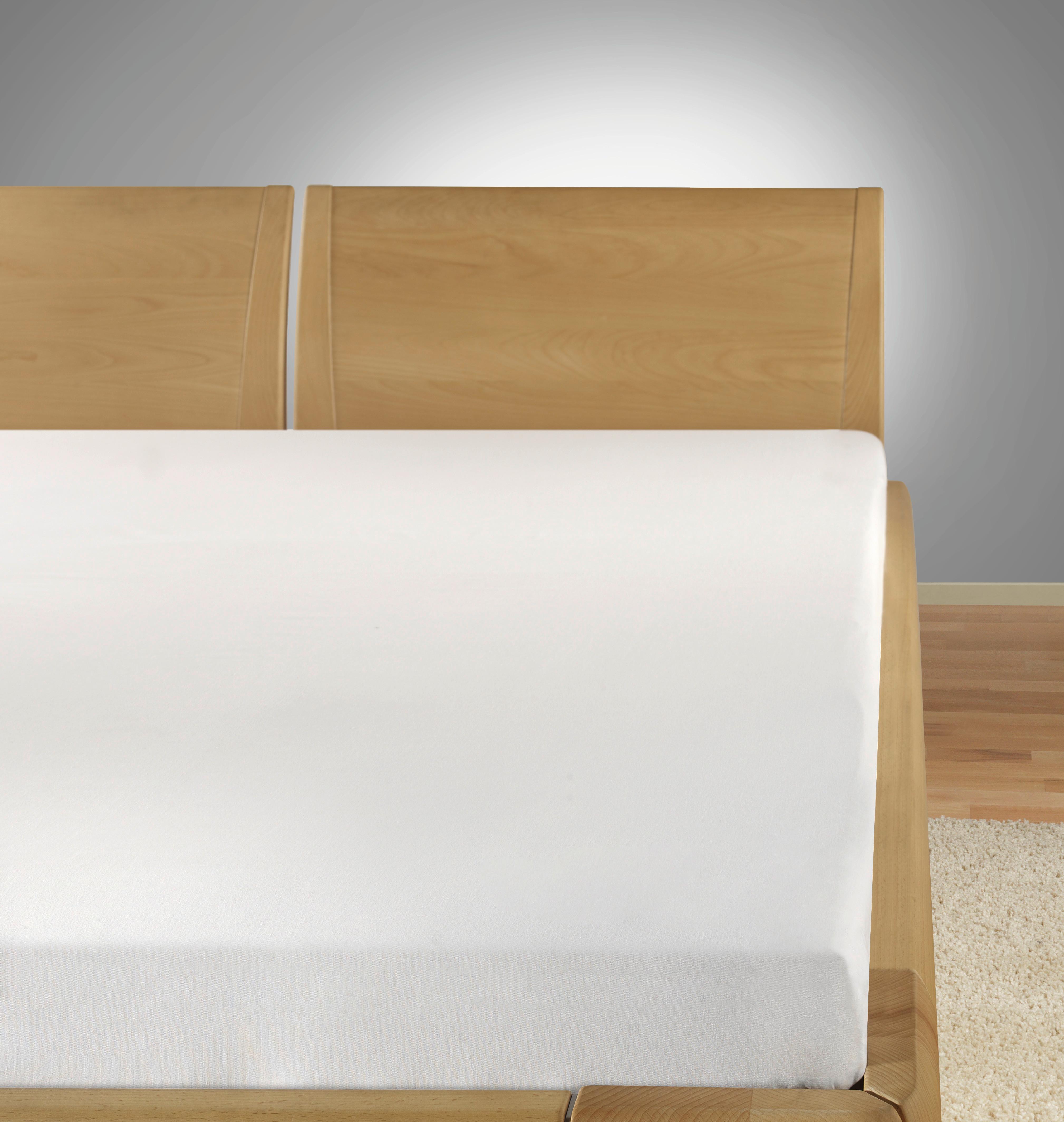 Betttuch Jena - Weiß, KONVENTIONELL, Textil (220/260cm) - Ondega