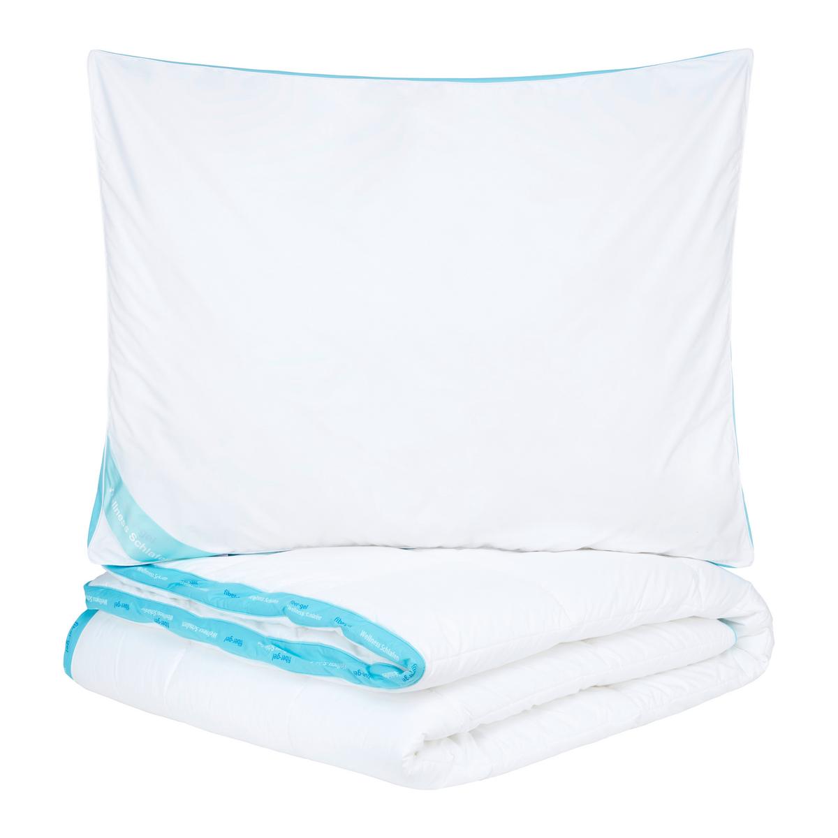 Dvojitá přikrývka Wellness, 135-140/200cm - bílá, Trend, textil (135-140/200cm) - Nadana