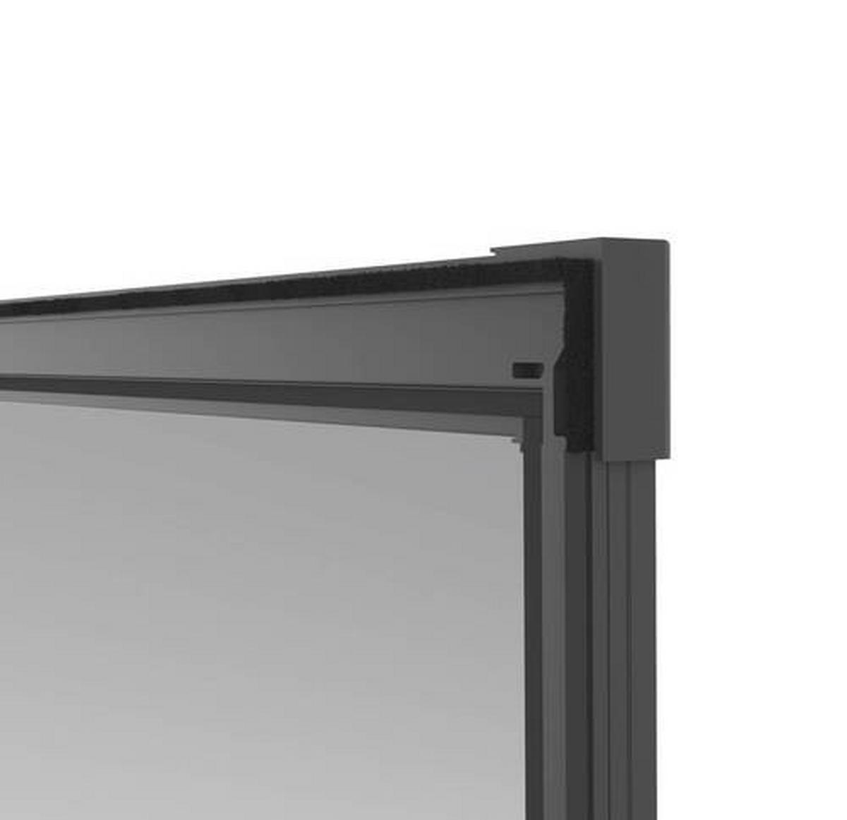 Fliegengitter Türe 100x210 cm Anthrazit - Anthrazit, Basics, Metall (100/210cm)