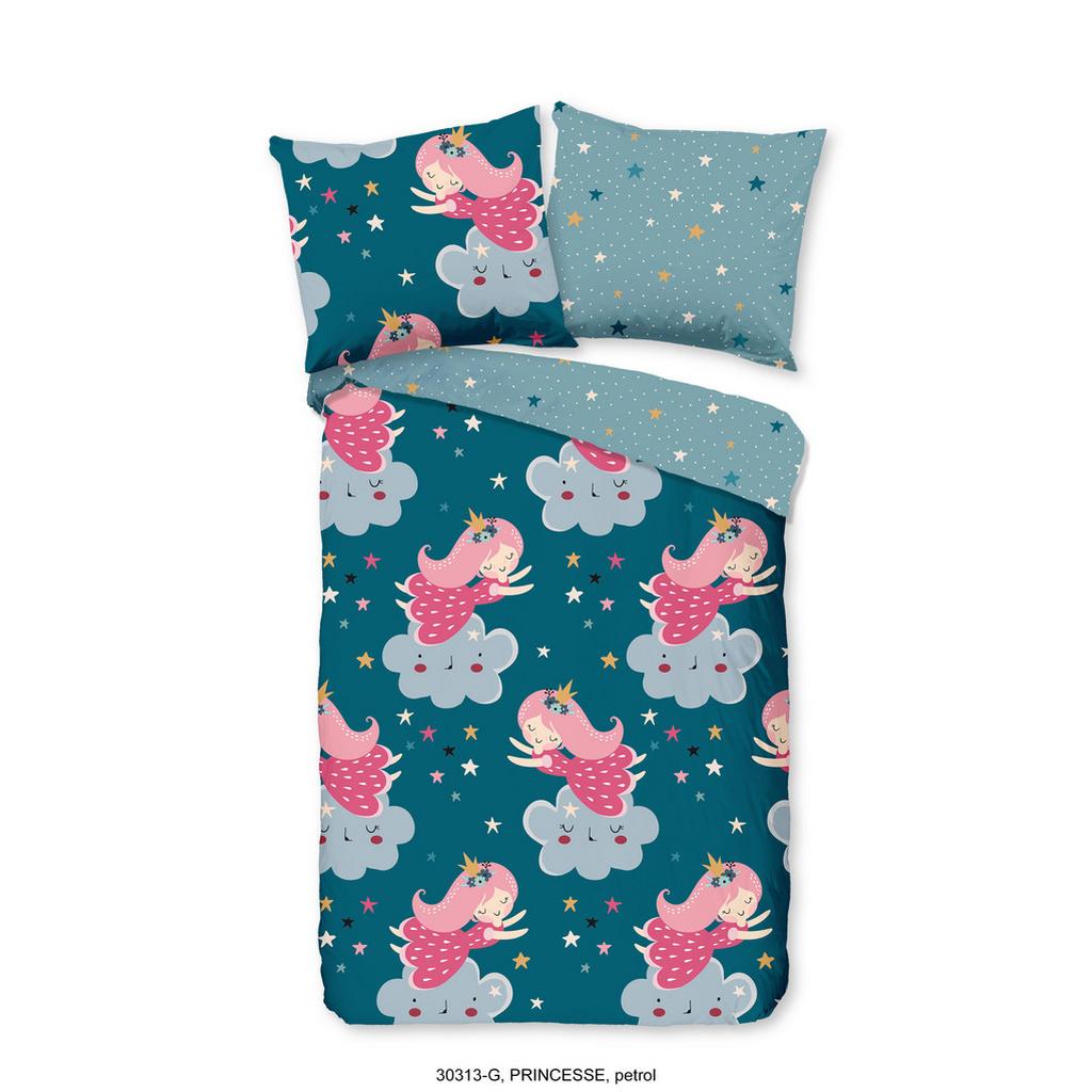 Kinderbettwäsche Princesse Multicolor 120x150 cm