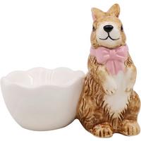 Eierbecher Wendy - Pink/Braun, KONVENTIONELL, Keramik (9/7.5/5cm) - Luca Bessoni