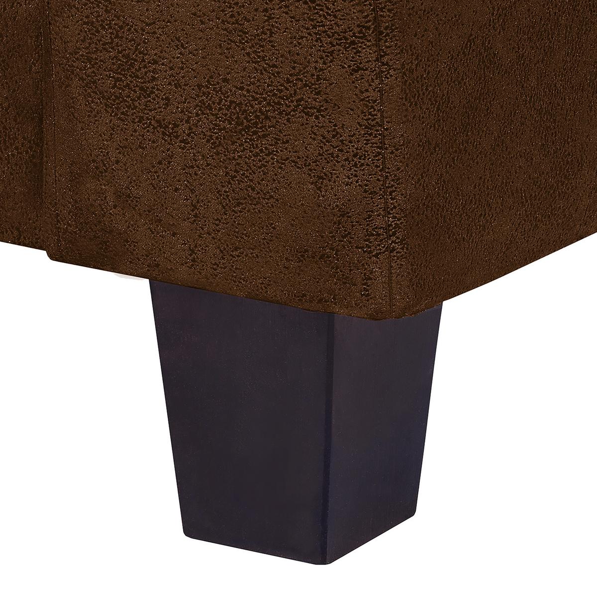 Sitzgarnitur Antis Braun B: 92 Cm - Dunkelbraun/Braun, Design, Textil (92/80/89cm) - Livetastic