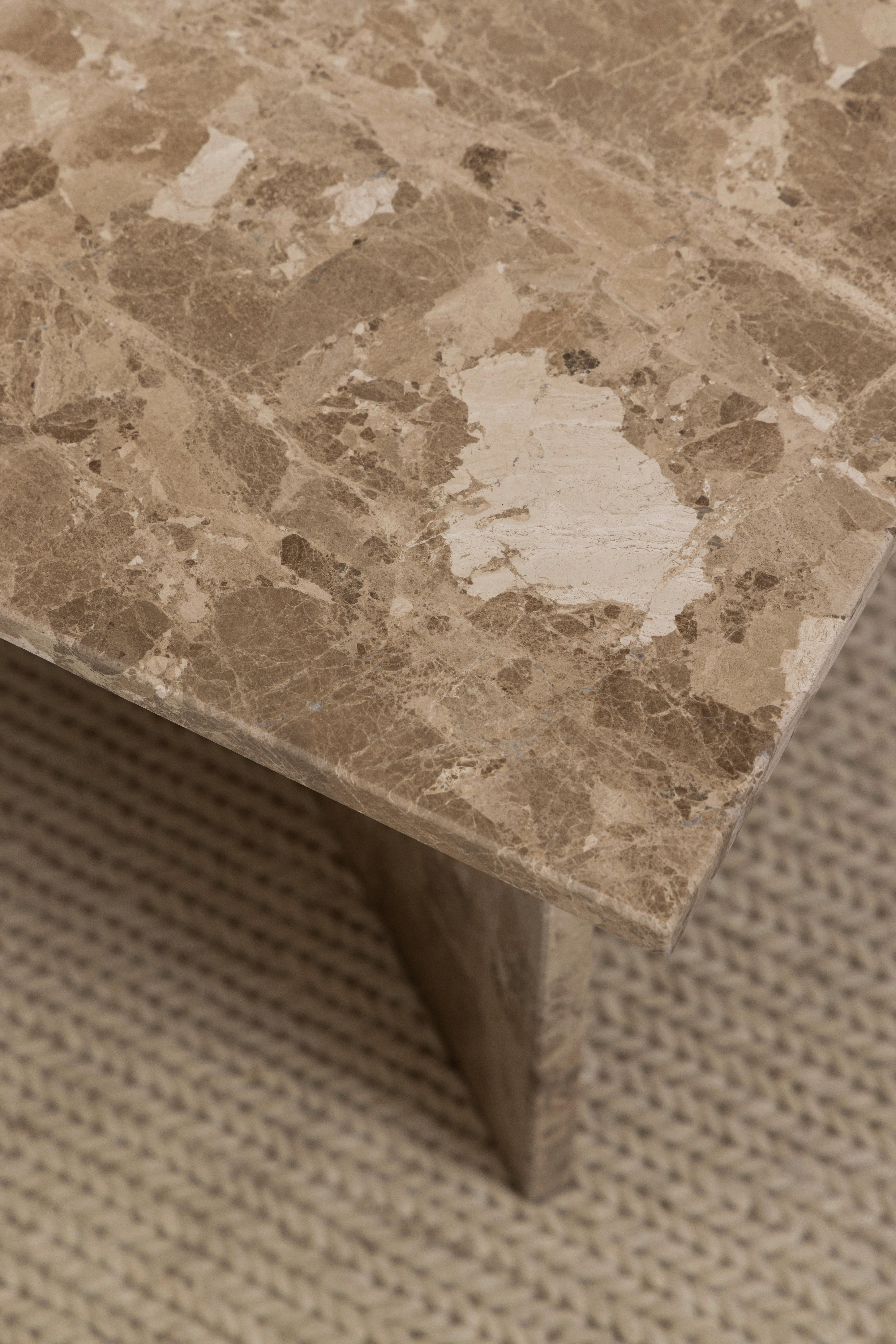 Couchtisch Vega Creme B: 70 Cm - Creme, Design, Stein (140/70/42cm) - Livetastic