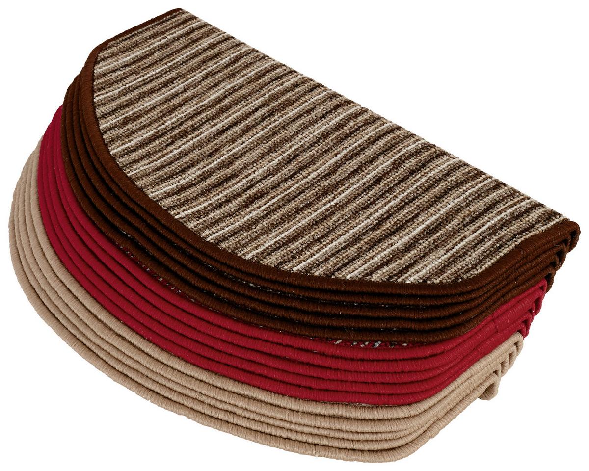 Lépcsőszőnyeg 3 Féle Színben - bézs/barna, Konventionell, textil (28/65cm) - Homezone