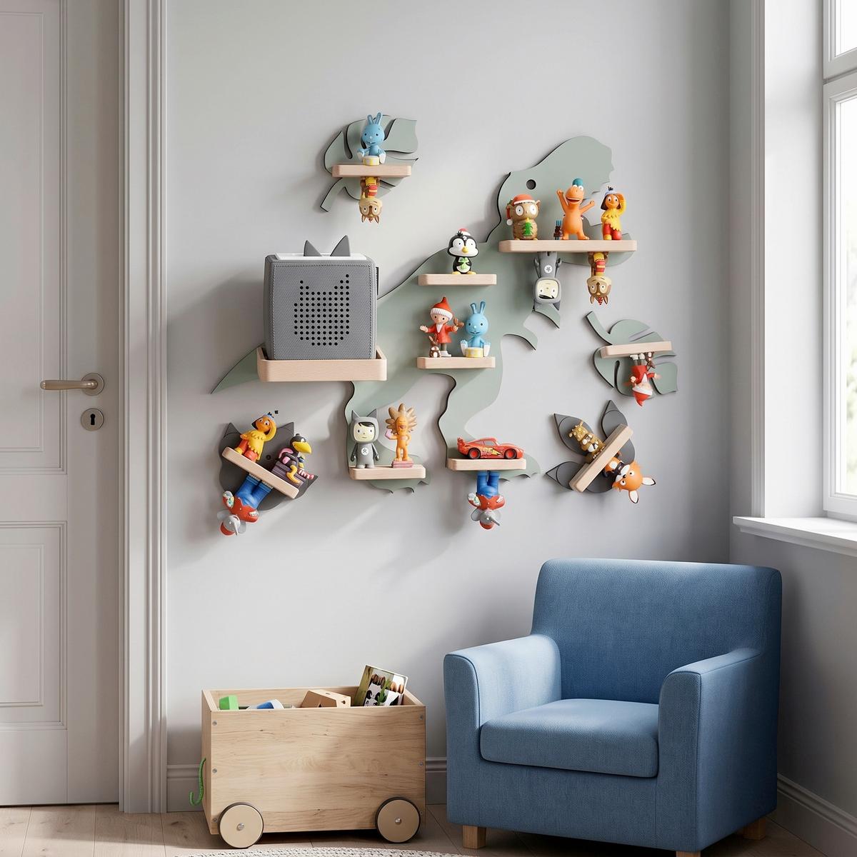 Kinderregal Boarti Grün B: 52 cm - Grün, MODERN, Holzwerkstoff (52/44/19cm) - Livetastic