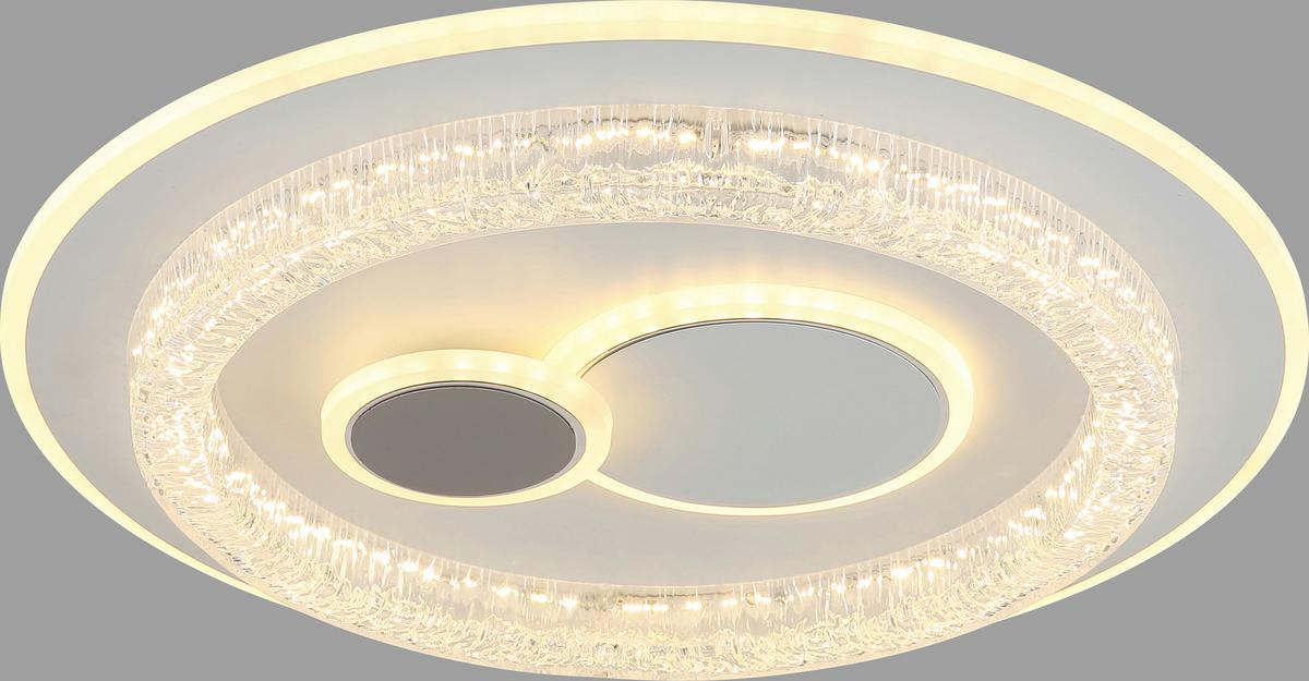 LED-Deckenleuchte Cansu - Klar/Opal, Basics, Kunststoff/Metall (49,5/6cm) - Luca Bessoni