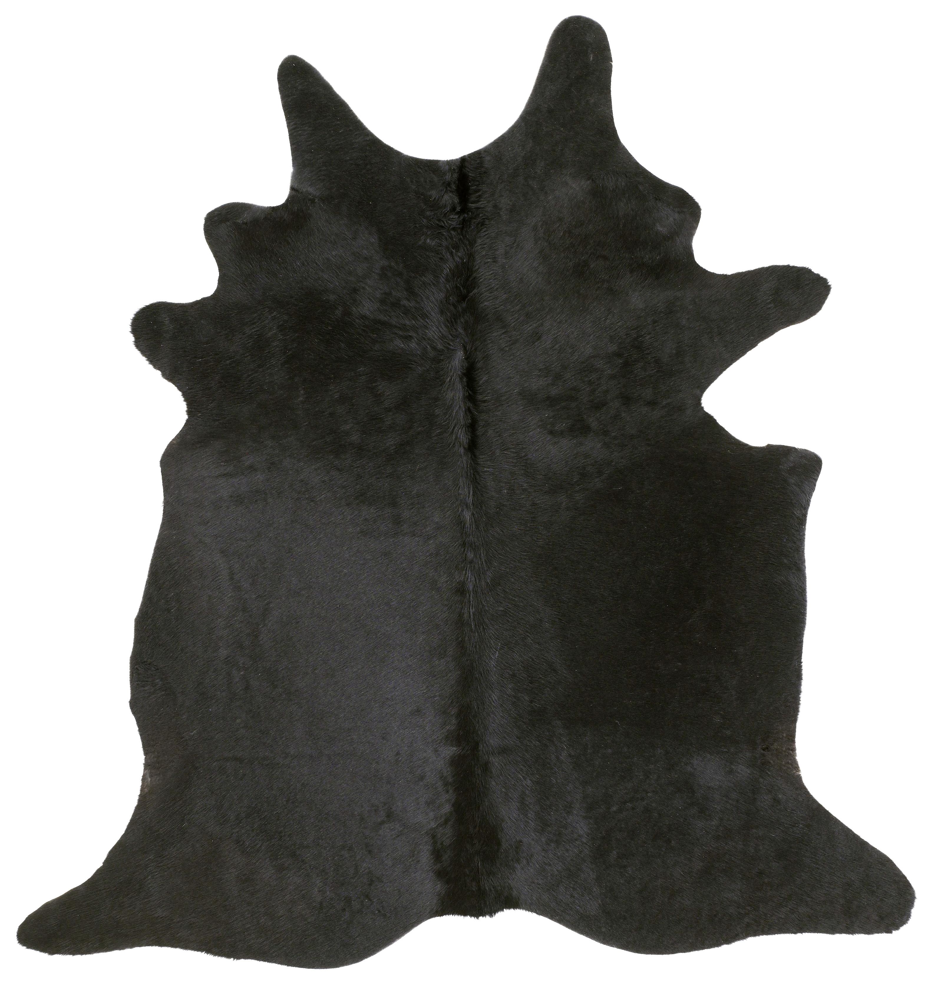 Rinderfell Schwarz 160x200 Cm - Schwarz, LIFESTYLE, Fell (160/200cm) - Linea Natura
