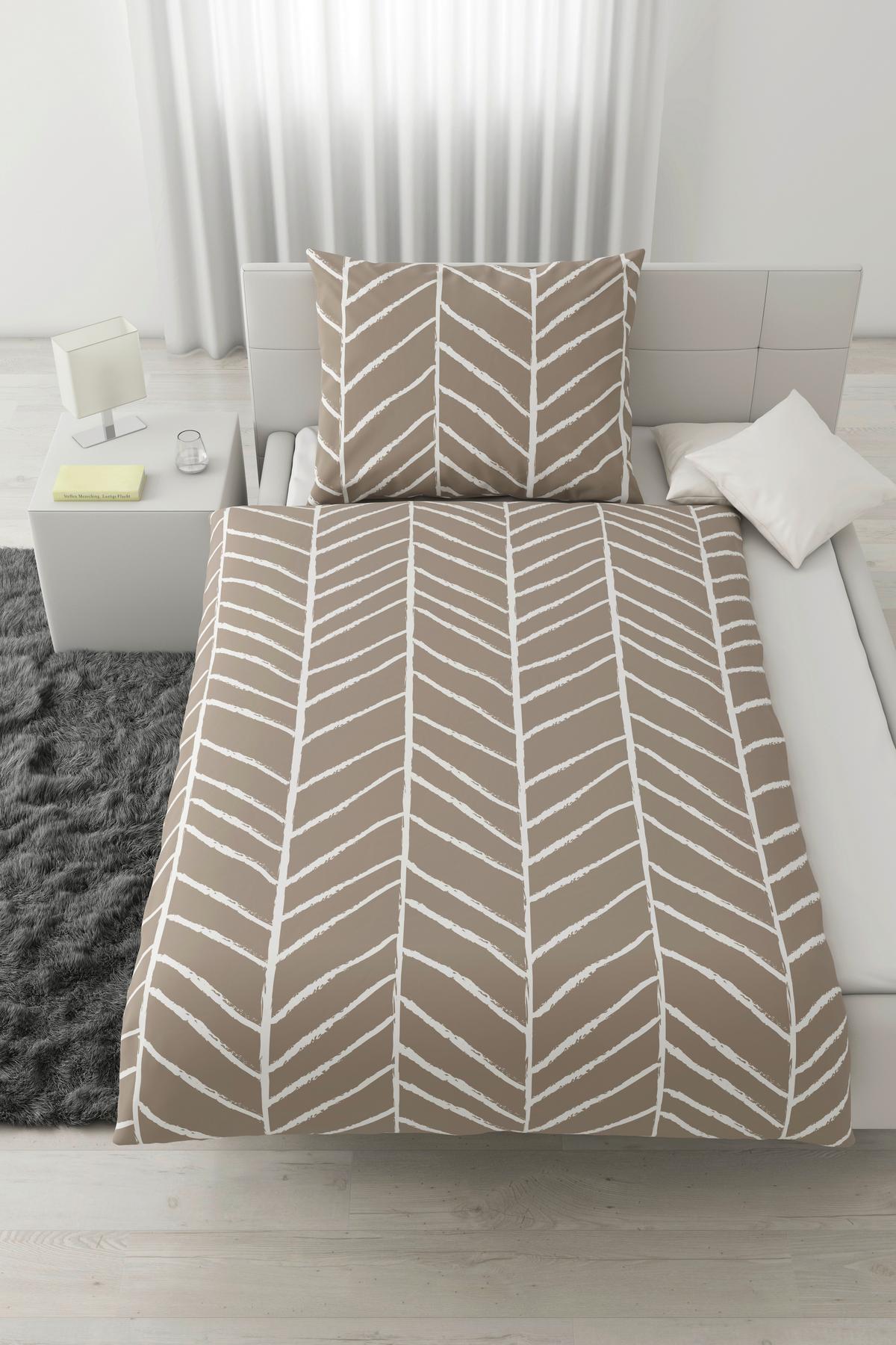 POSTEĽNÁ BIELIZEŇ Marble, 140/200cm, béžová - béžová, Konventionell, textil (140/200cm) - Modern Living