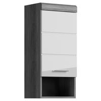 Hängeschrank Scout - Weiß Hochglanz/Anthrazit, MODERN, Holzwerkstoff (37/79/24cm) - MID.YOU