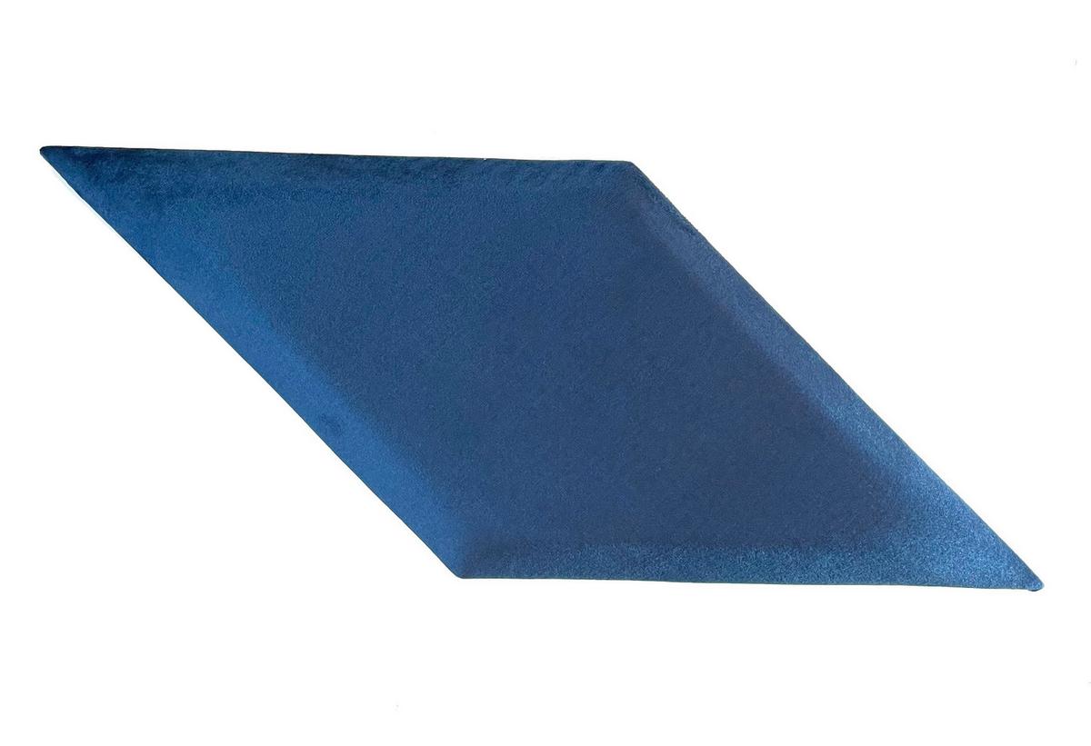 čalouněný panel 2ks, 30x59cm rovnoběžník, tmavě modrá - tmavě modrá, Basics, textil (29,5/59/4cm) - MID.YOU
