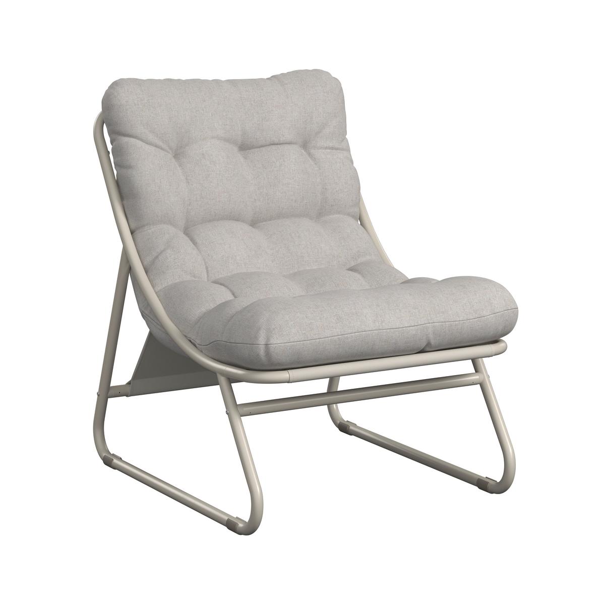 Loungesessel Kapstadt - Beige, MODERN, Textil/Metall (68/36/65cm) - Beldano