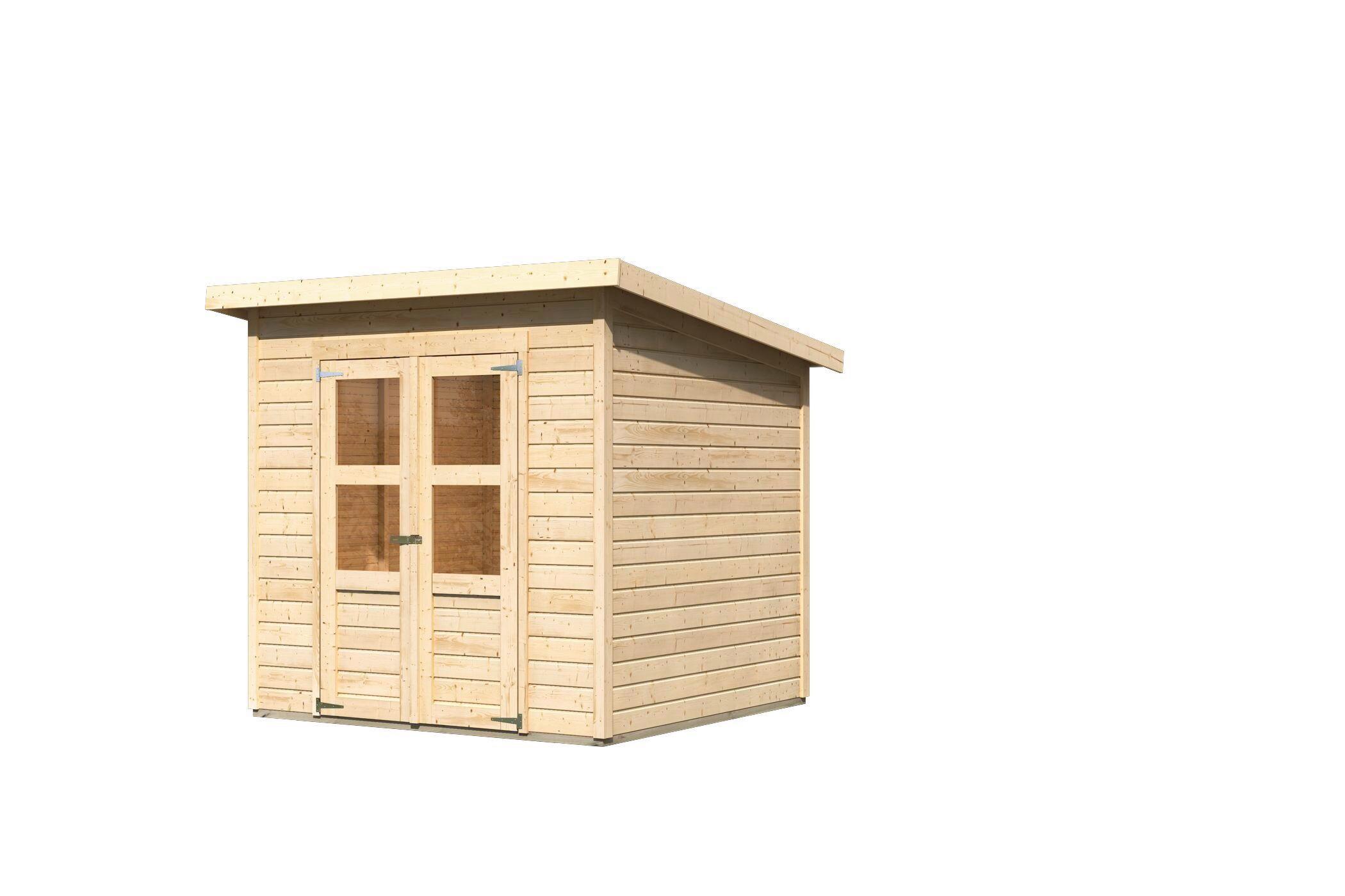 Gartenhaus Kappeln 4 39568 Kappeln 4 - Fichtefarben, Basics, Holz (212/214/220cm)