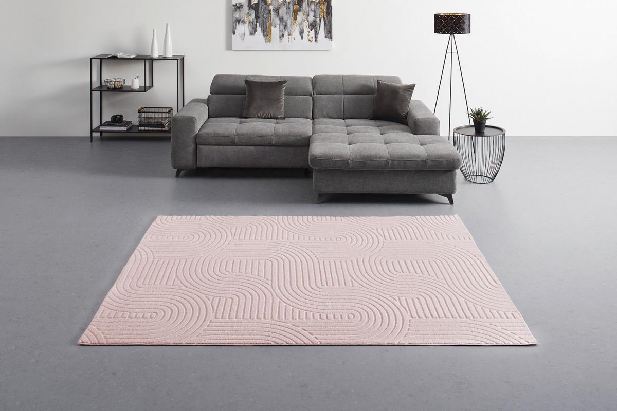 TKANÝ KOBEREC ZEN WEAVE - ružová, Konventionell, textil (160/220cm) - Mömax