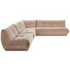 Ecksofa Giselle Taupe - Taupe, Trend, Textil (315/285cm) - Livetastic