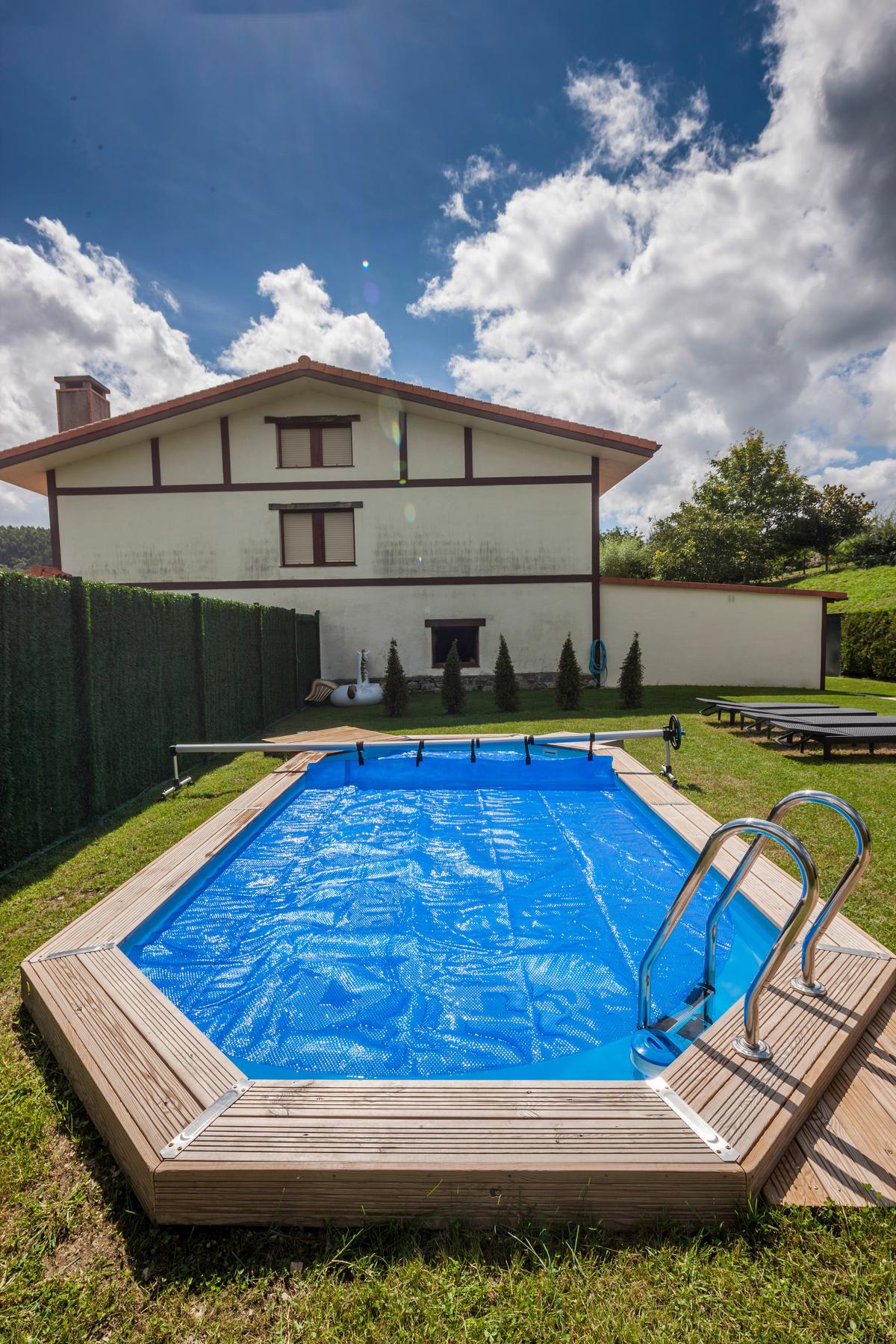 Schutzplane Planenaufroller - Alufarben, KONVENTIONELL, Metall (5,5cm) - Gre