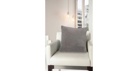 Kissenhülle Uta - Türkis/Taupe, KONVENTIONELL, Textil (40/40cm) - Ondega