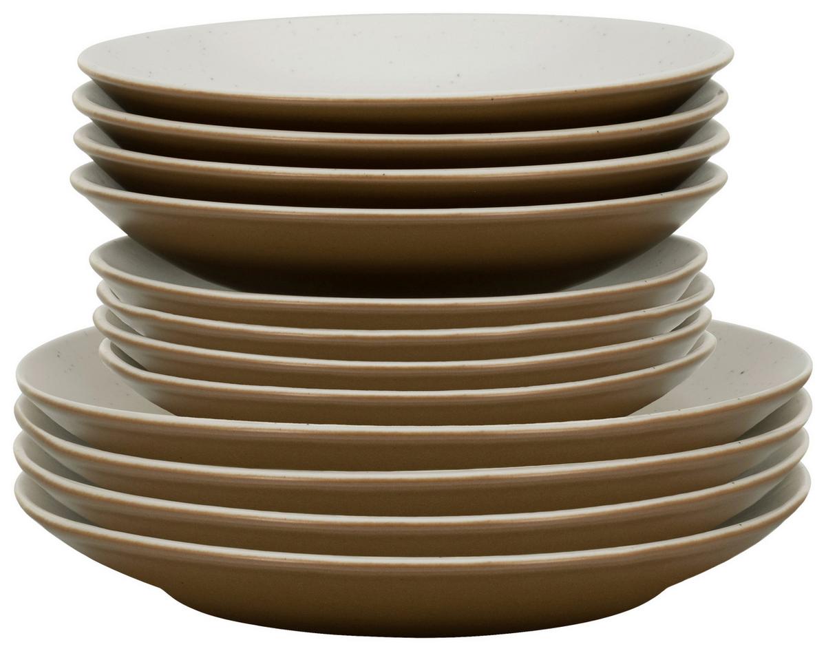 Tafelservice Sand Dunes Steinzeug 4 Pers. Geschirr Set - Multicolor, Trend, Keramik (27cm) - Creatable