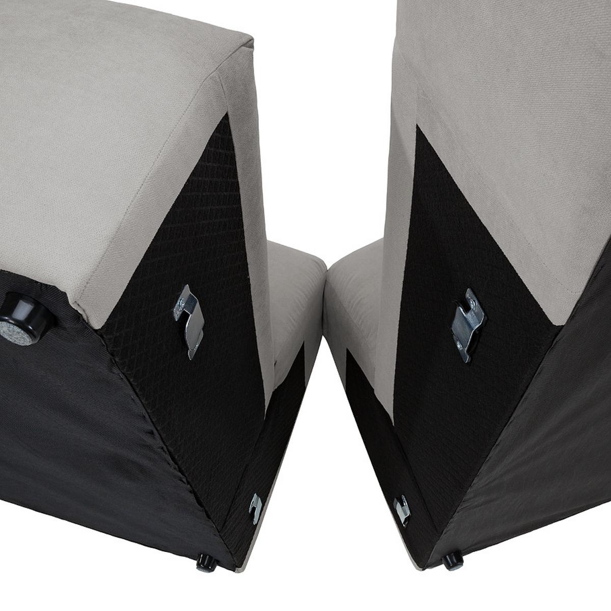 Ecksofa Bolt, Grau B: 160x255 cm - Grau, MODERN, Textil (160/255cm) - Trendmanufaktur