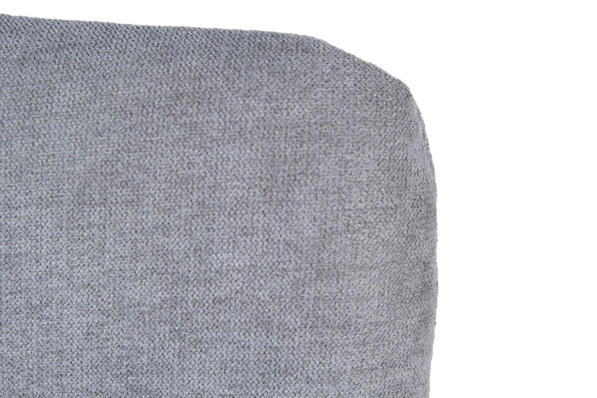 Stuhl-set Hellgrau, B: 44,5cm - Hellgrau/Schwarz, Design, Textil/Metall (44,5/87/55,5cm) - Livetastic