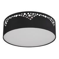 Deckenleuchte Ø 35 Cm 2-Flammig - Goldfarben/Opal, Design, Kunststoff/Textil (35/10cm) - Globo