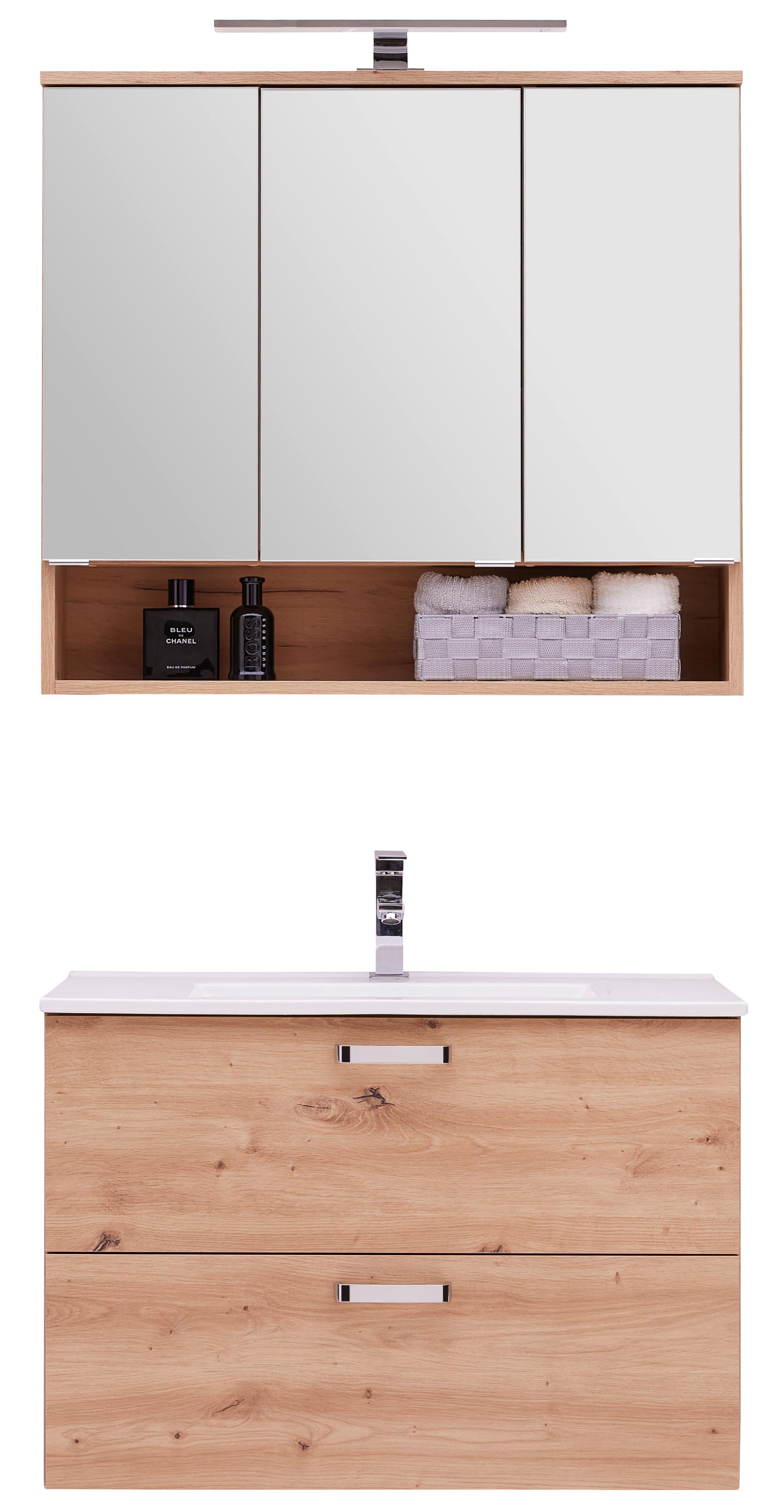 Badezimmer Fresh Eiche Dekor 3-teilig