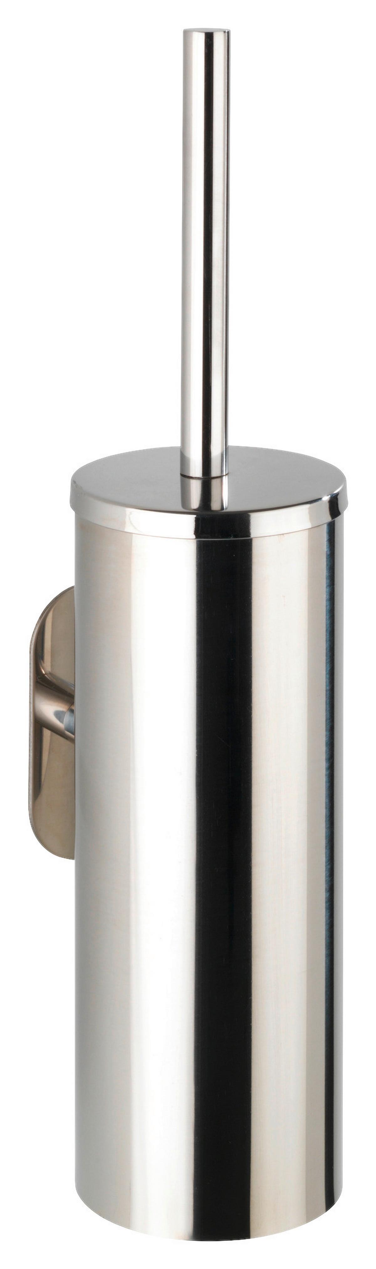 WC SADA - ŠTĚTKA A DRŽÁK TURBO-LOC -SB- - Moderní, kov (9/39/12,5cm) - Mömax