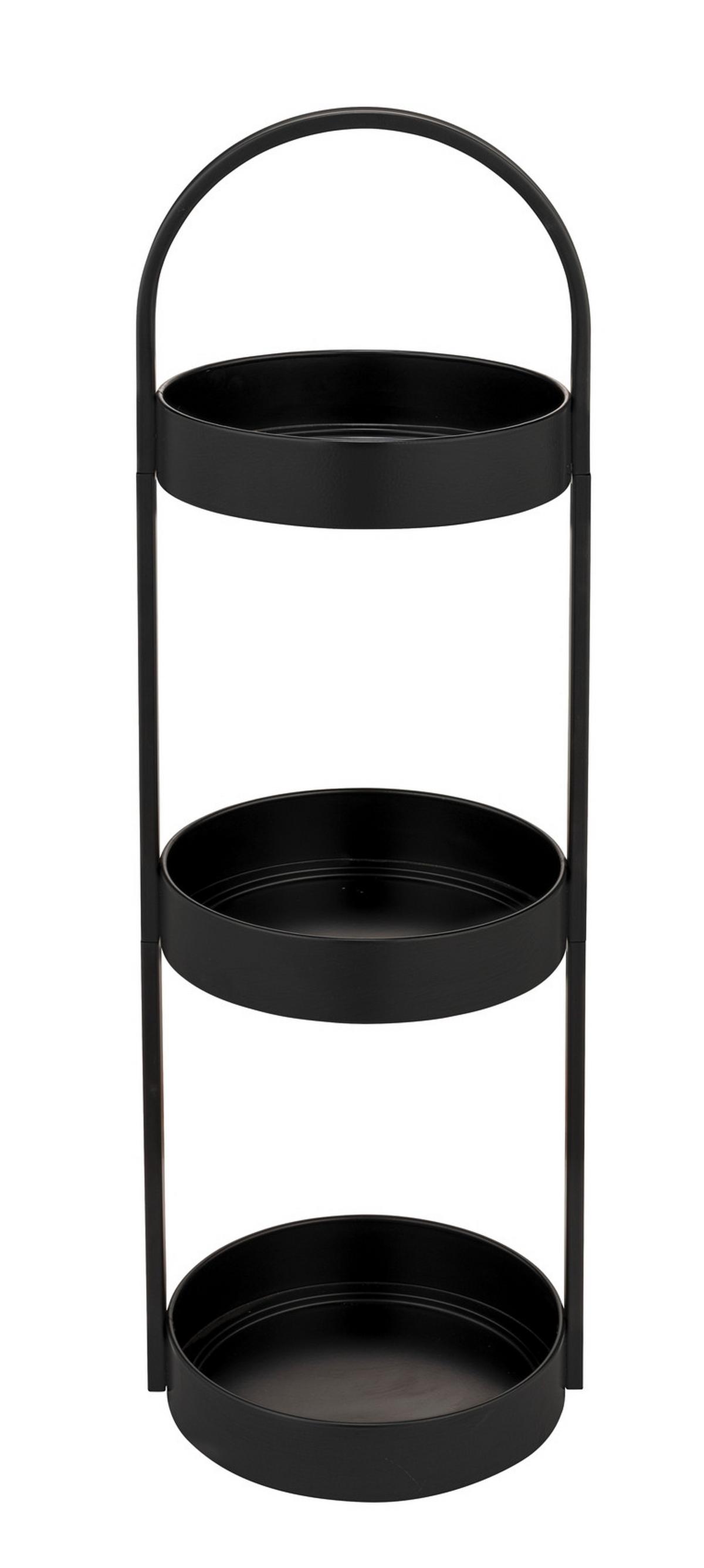 Badezimmerregal Dongo 26058100 - Schwarz, MODERN, Metall (24/73/22cm) - Wenko