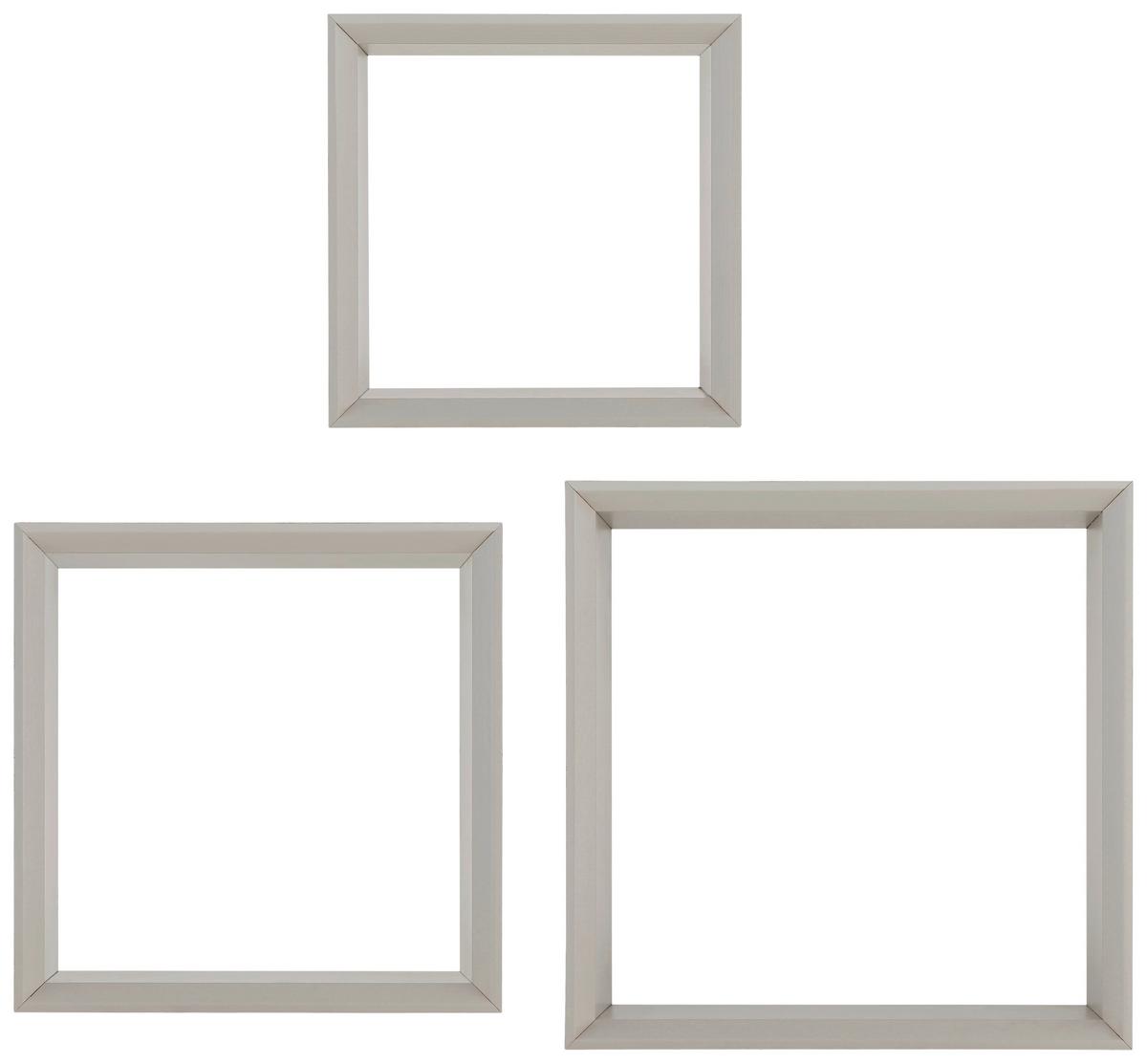 Wandregal Maxima 3-Teilig Kaschmir, B: 30cm - Beige, Trend, Holzwerkstoff (30/12/30cm)