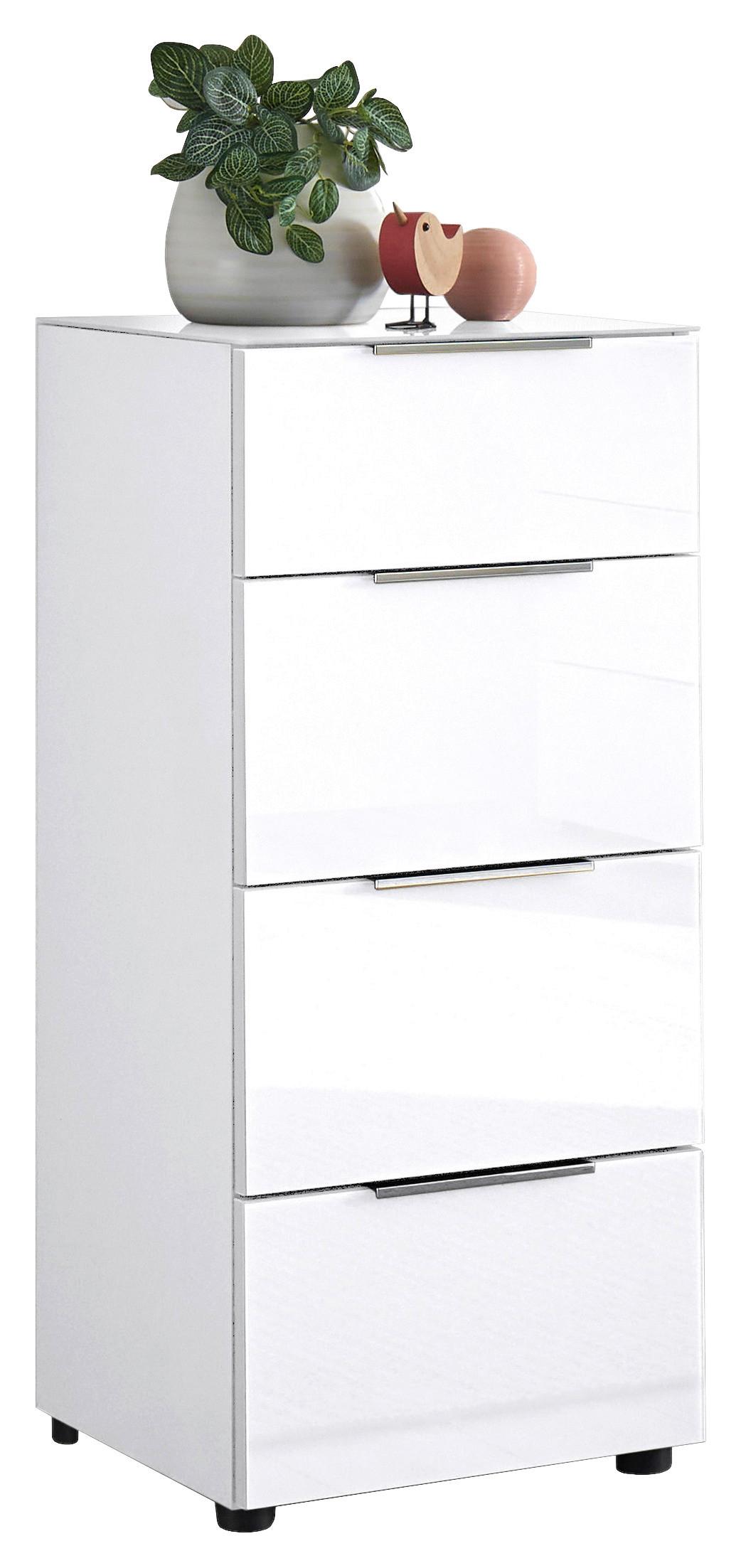 KOMODA SIENA -EXKLUSIV- - čierna/biela, Modern, kov/kompozitné drevo (45/99/40cm) - Mömax