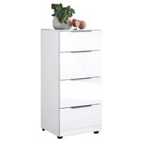 KOMODA SIENA -EXKLUSIV- - čierna/biela, Modern, kov/kompozitné drevo (45/99/40cm) - Mömax
