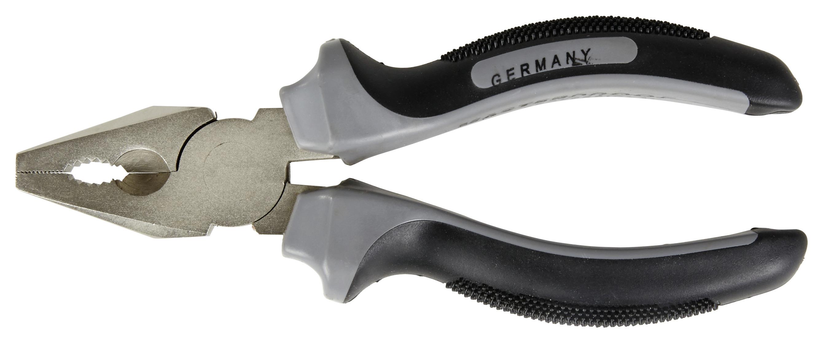 Kombinationszange 16 cm - Silberfarben/Schwarz, KONVENTIONELL, Metall (16cm)