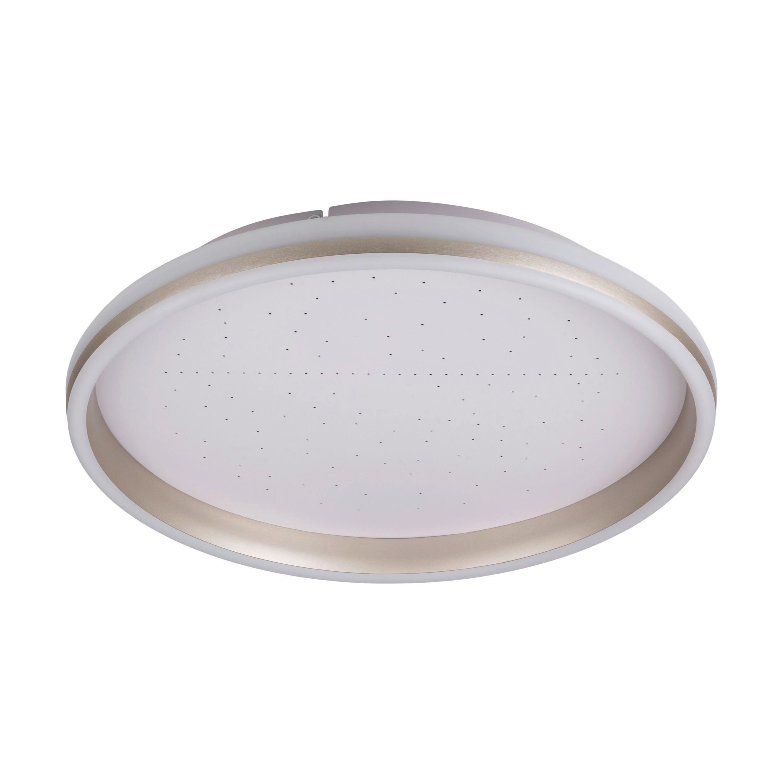 Led-deckenleuchte 3000-6500k - Weiß, Design, Metall (47,2/47,2/7,5cm) - Näve