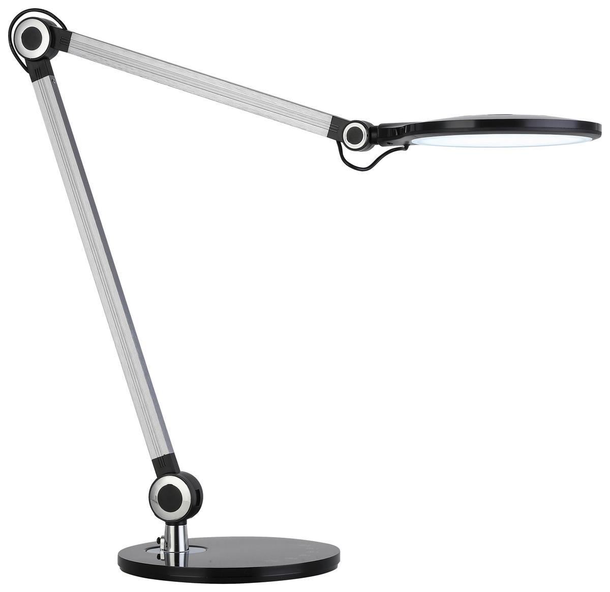 LED lampa na psací stůl Eda, včet. LED 9W - šedá/černá, Moderní, kov/plast (20/80cm) - Mömax