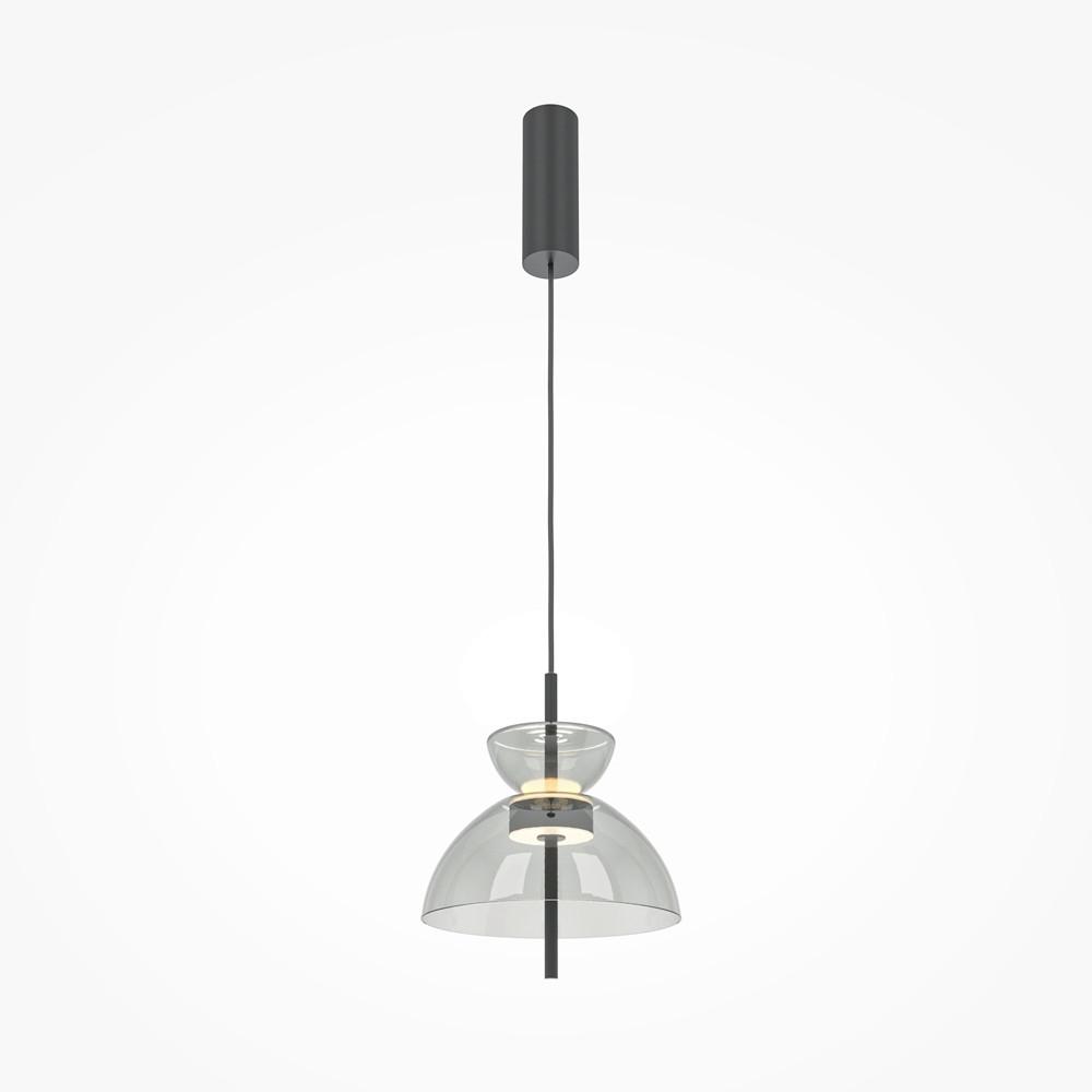 Pendelleuchte Bangkok - Schwarz/Grau, MODERN, Glas/Metall (25/58cm) - MAYTONI