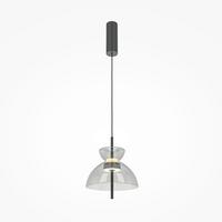 Pendelleuchte Bangkok - Schwarz/Grau, MODERN, Glas/Metall (25/58cm) - MAYTONI