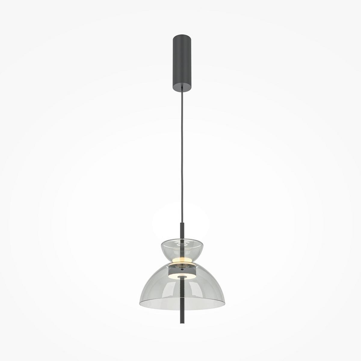 Pendelleuchte Bangkok - Schwarz/Grau, MODERN, Glas/Metall (25/58cm) - MAYTONI