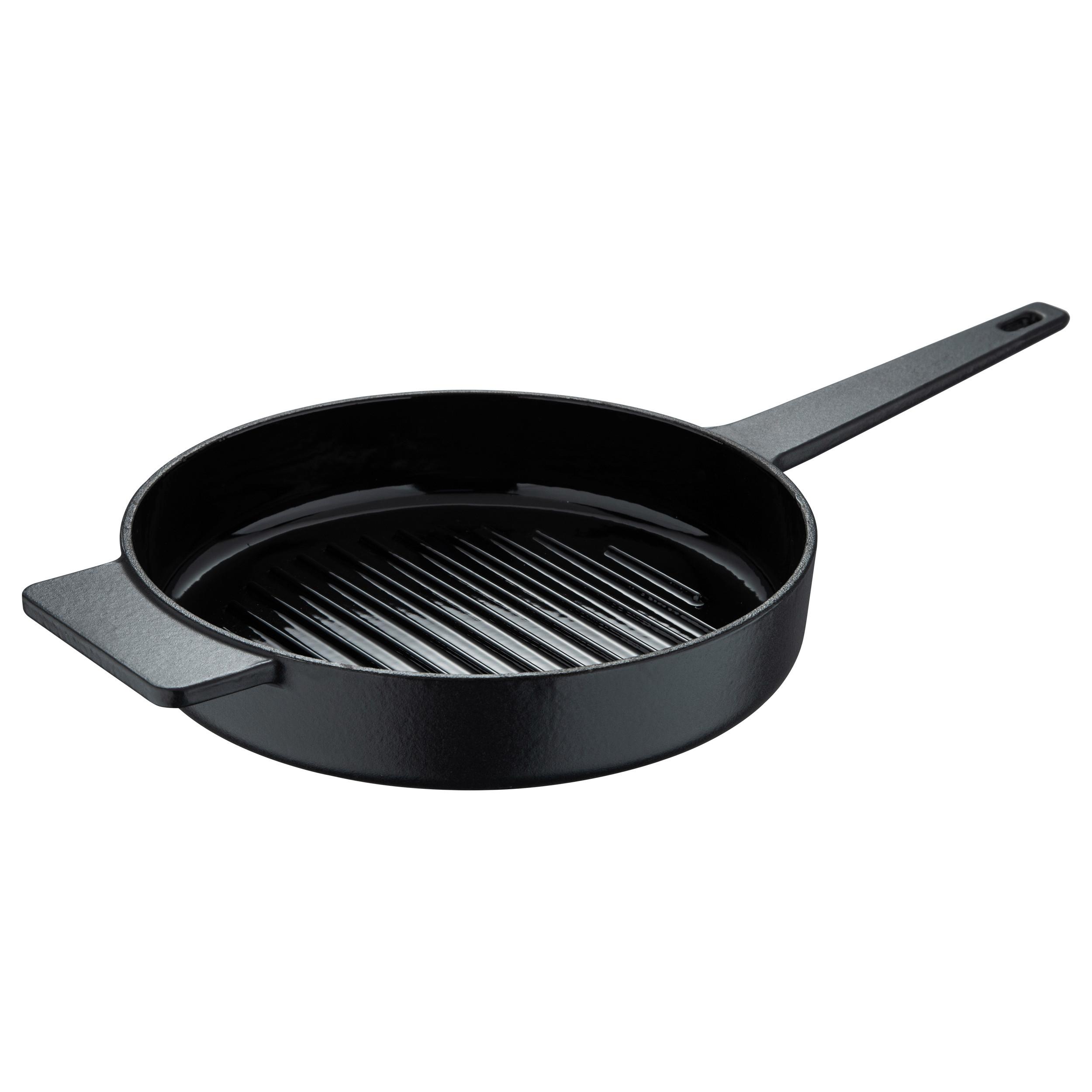 PANVICA NA SMAŽENIE IRONY - 25CM - čierna, Konventionell, kov (25/5cm) - Gourmesto